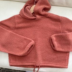 Women's Teddy draw string pullover Hoodie size small